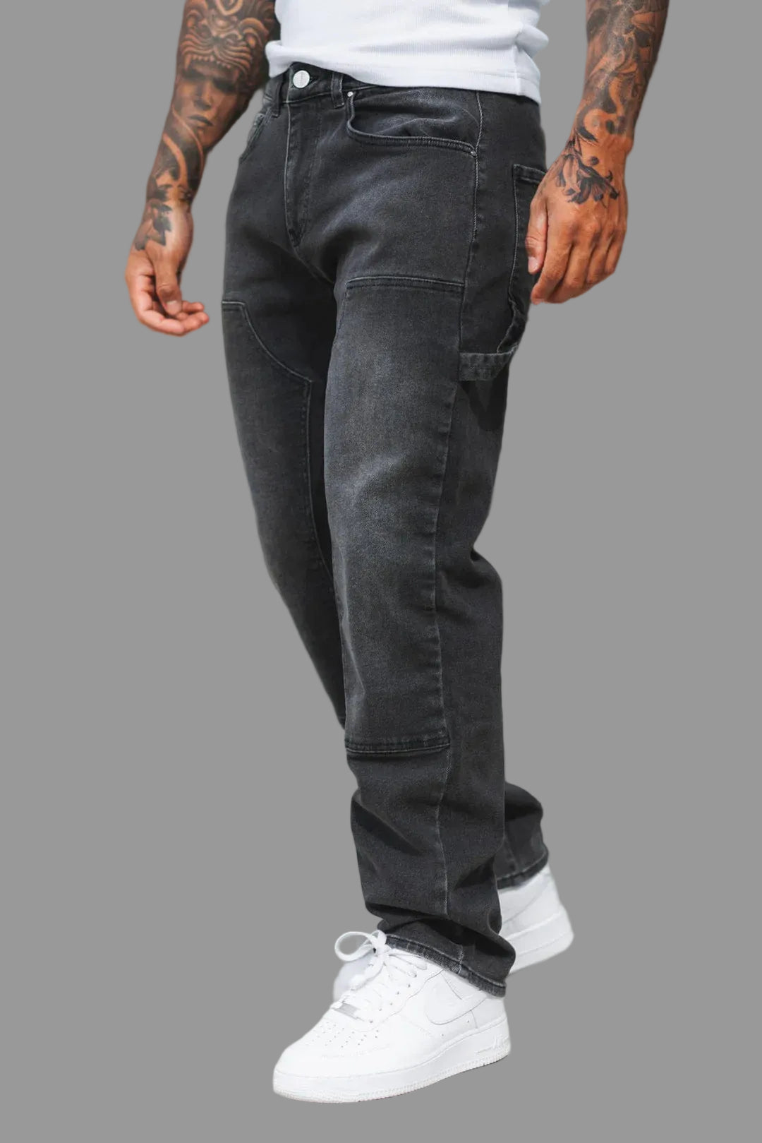 JEANS BAGGY - GRIS LAVADO - VeraDomene
