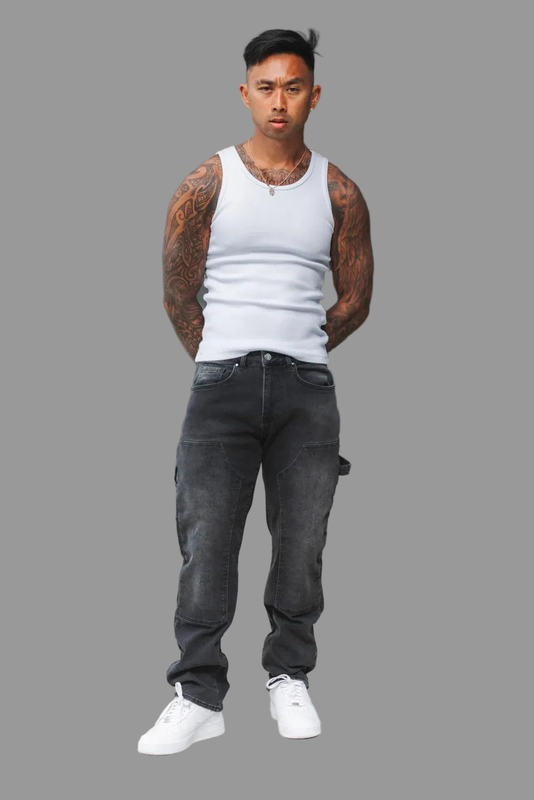 JEANS BAGGY - GRIS LAVADO - VeraDomene