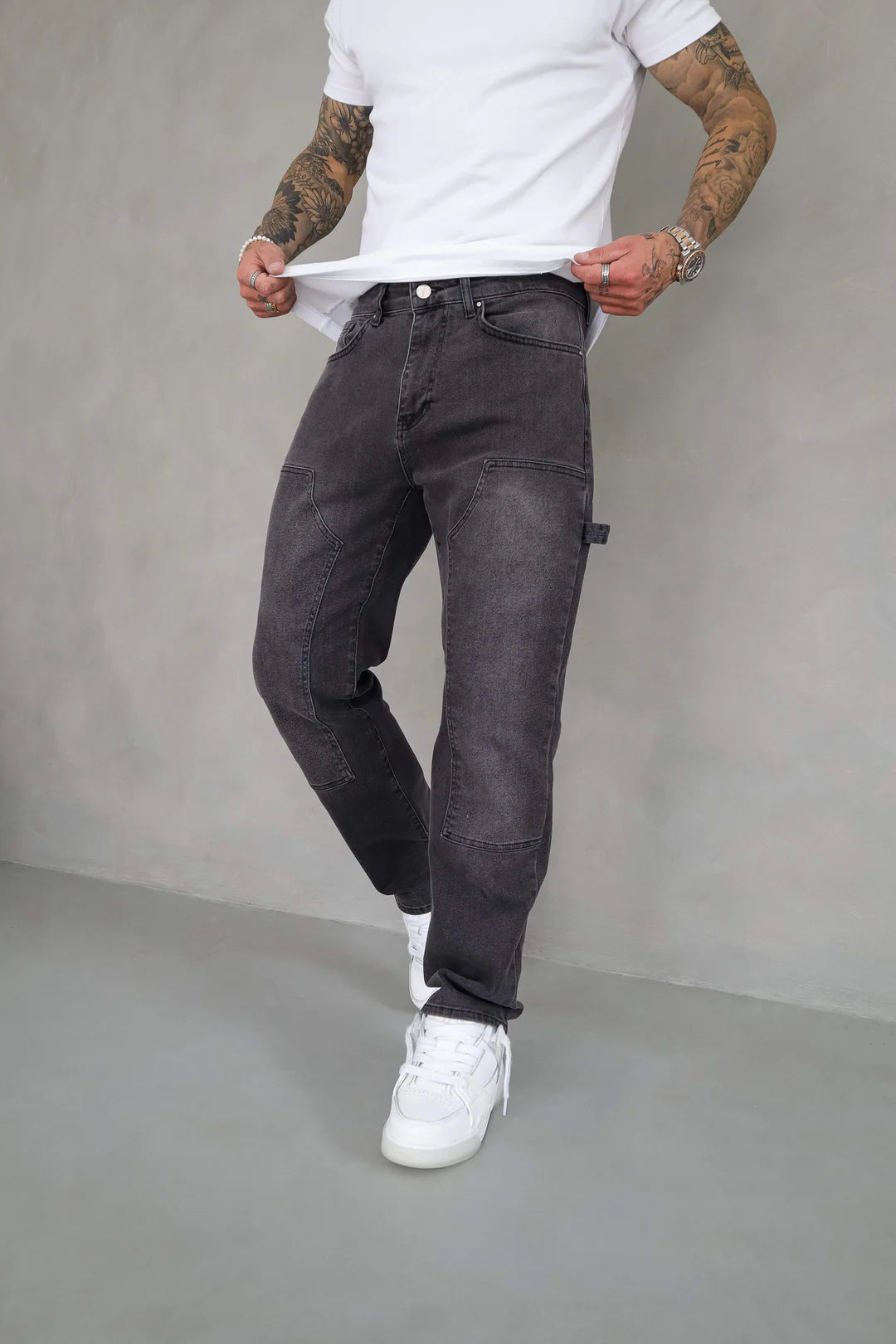 JEANS BAGGY - GRIS LAVADO - VeraDomene
